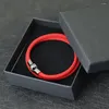 Очарование браслетов Lucky Red Thread Bracelet Braslet Unisex Magnet Guckle Double Layer Chain Chain Chain nautical Braslet Pulsera Tela Macrame ручной работы ручной работы