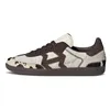 2024 Neue Designer Fashion Casual Shoes Leopard Print Wales Bonner Vintage Trainer Sneaker Nicht rutsch schwarzer Outdoor-Leder-Reibungswiderstände Größe 36-45