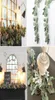 Garlancia falsa artificiale Garlandia piante a foglie lunghe piante verde fogliame pianta di salice foglie verdi decorazioni per la casa fiore 5425085