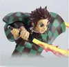 Hot Demon Slayer Anime Figure Tanjirou Agatsuma Zenitsu Kyoujurou Modèle Anime Action Figure PVC Collection PVC Toy pour enfants cadeau