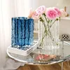 Vasen 1 Italienische High-End-Internet-Promi leichte Luxusgletscher Vase Glas transparente Blumenarrangement Rose Wohnzimmer Din