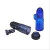Hot Selling Acrylic Snuff Powder Dispenser Bullet Rocket Shape Nasal Snuffer Plastic Tube Clear Bongs Röker tillbehör