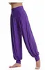 Pantalon féminin capris 1 pièce / lot de pantalons harem féminins modaux solides longues danse boho large pantalon Q240508