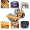 RC Toys Toys Truck 1 Wheel Shovel Carger 6ch 4WD Metal Control remoto Vehículos de construcción de excrementos para niños Regalos de juguete 240508