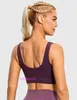Designer Lul Yoga Outfit Sport Bras Frauen hohe Unterstützung Yoga Butterluxe Frauen U -förmige Rücken Sport BH - Niedrige runde Nackenpackung Impact Übung