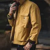 Herrjackor Maden 2024 New American Retro Hunting Lapel Plus Size Korta jackor Mens Outwear Spring och Autumn Brand Clothing T240508