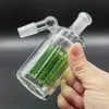 1 pc blinde doos 14 mm Ash vanvanger blinde doos 45 °/ 90 ° willekeurig pyrex glas voor rookwaterpijp waterpijp