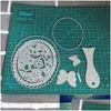 Craft Tools Hand Mirror Metal Snijden sterft stencils voor DIY scrapbooking -stempel/P o Album Decoratief reliëfpapierkaarten Drop deliv Dhyfg