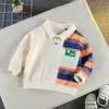 T-shirty dziecięce koszulka polo 2022 Autumn Top Childrens School Mundlif Boys Sweter Długie rękawie płaszcz dziecięcy koszulka 2405