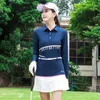 Vêtements de survêtement pour femmes Vêtements Sports Femmes Long Slve Shirt Automne Slim Short Jirt Mestiles Anti-Empty Apparel Badminton Tennis Suit Y240507