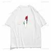 T-shirts voor heren unisex Palestijne vlag Gedrukte T-shirt Top dames t-shirt heren t-shirt nummer naam grafisch t-shirt korte slv o-neck cotton t-shirt t240508