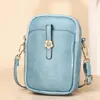 Bag Flower Small Crossbody Women Fashion Bright PU Leather Shoulder Casual Messenger Designer Lady Handbag Girls Purse