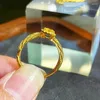 Cluster ringen kleine suiker geel kristal edelsteen ring licht luxe super flash niche geavanceerd verstelbaar cadeau voor vrouwen vriendin