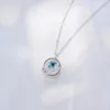 Pendant Necklaces Fashion Moon Necklace For Women Men 70cm Rhinestone Sweater Chain Clavicle Jewelry Birthday Gift