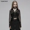 Blouses pour femmes punk rave gothique gothique gesouier collier de support évasé cardigan cardigan quotidien sombre tops tops