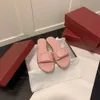 V Slipper Mule Slide Womens Designer Scarpe da design bianco in pelle rosa rosa sandalo estivo di lusso all'escursione casual spiaggia santale walk scarpe da piscina per tallone piatto piatti piatti