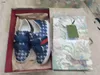 Merk baby sneakers blauw logo print kinderschoenen maat 26-35 hoogwaardige merkverpakking buckle riem meisjes schoenen ontwerper jongens schoenen 24 mei