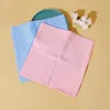 Asciugamani abiti da lavaggio neonato di lavaggio solido per lavaggio per bambini in cotone a 4 strati asciugamano di cotone quadrata per bambini per neonati