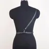 Riemen uyee harnas mode voor vrouwen pu lederen enkele schouderriem body keten punk tailleband suspenders bondage dagelijks