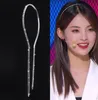Клипы для волос Barrettes Полные волосы с вареньем для женщин для женщин Bling Long Tassel Bow Bands Korea Style Designer Свадебная повязка Acces1489370