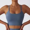 Lu Bra Yoga Align Tank Top Eco-friendly and recyclable fabric Breathable Quick Dry Running sports Underwear Cross Strap Fiess Nude Feeling