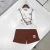 Marke Baby Tracksuits Jungen Sommer Set Kids Designer Kleidung Größe 90-150 cm Kamera Zoo Muster Druckhülsen und Shorts 24may 24may