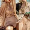 Women's Swimwear Women Shiny Metallic Cover Up Open Front Tie Waist Sexy Cardigan Dress