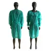 Niet-geweven beschermende kleding wegwerp isolatiegangen pakken anti ademende stof buiten wegwerp regenjassen groothandel