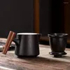 Чайные наборы китайского туристического чая с сумкой большие чайники 10,14 унции стакана 1.35 керамический портативный наружный