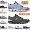 Qualität Top -Schuhe 0n Schuhe Wolke x 3 Schicht weiß schwarzer Niagara Blei Kurkuma Ink Cherry Heather Glacier Alloy Red Her0n Clouds Elfenbein Rahmen Männer