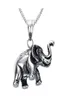 Stainless Steel Good Luck Animal Vintage Elephant Pendant Necklace Chain8086232