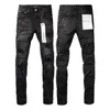 dżinsy projektant dżinsy dżinsy dla mężczyzn Designer dżinsy w połowie pasa dżinsy bawełniane czarne fioletowe spodnie długie Hipop Sticker 19 kolorów Dostępne czarne chude dhgate 34