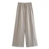 Pantaloni da due pezzi da donna 2024 Summer Wear European European American Hanging Neck Top Waist Set con design elegante