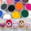 TCST055 3D Candy Manicure Velvet Powder Nails Decoration Fuzzy Flocking Nylon For Nail Glitter Art Tips Design 240509