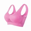 Roupa íntima ativa Mulheres sexy Brações esportivas sem costura ginásio de tamanho executado push up bralette BRALETTE INVISÍVEL VESTURA DE FACTURA DE FACTES