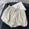 Dames shorts vrouwen sport stijlvolle zomer met trekkoord taille zakken voor strandsport yoga a-line casual