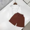 Marke Baby Tracksuits Jungen Sommer Set Kids Designer Kleidung Größe 90-150 cm Kamera Zoo Muster Druckhülsen und Shorts 24may 24may