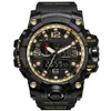 Men Analog LED Digital Quartz Watch Dual Display Waterproof Sport Pols Watch 209D