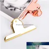 Bag Clips Electroplated Stainless Steel Bldog Duckbill Office Clamps Ticket Storage Metal Sealed Port Folder Drop Delivery Home Gard Dhnza