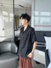 Chemises décontractées pour hommes bouton en métal de style chinois à manches courtes hommes 2024 Summer Lupt confortable chemise masculine à la mode
