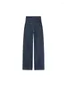 Damen Jeans Manschette Taille Retro Blue Spring Herbst Streetsty