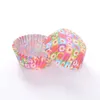 Liners kleurrijke muffin cupcake papier regenboog combo wegwerp bakbekers set cake mold decoratie gereedschappen 60 kleuren