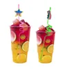 Plástico descartável STS Estrela estrelou o cartoon louco reutilizável bebida para a festa de ano novo ST Girls Decorations Kids Birthday Supplies Favo Ot6yu