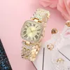 Świetna jakość designerka na rękę Pełne diamenty popularna dama moda swobodna luksusowa tarcza 28 mm kwarcowe zegarki nr732