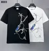 DSQ Phantom Turtle Knight Hardware Cotton T-Shirt Men's Cotton T-Shirt med tryckta kvinnor T-skjortor Kort ärm Tshirts Summer Hip Hop Tops Tees Streetwear | 5692