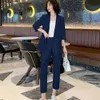 Autres vêtements coréens de style coréen mince jacket blazer pantalon de crayon décontracté deux pièces pantalon féminin élégant tenues de bureau