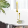 Kerzenhalter hohe 2-Head-Candelabra-Taper-Säulenhalter Home Desktop Esszimmer Kerzenlicht Dinner Dekor Geschenk