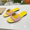 Sandalen Slipper SLIPPER SLIDE SLIDE Dames Interlocking Sandalen schoenen Lady Flip Flops 5cm Slip op Strandschuif Flat Casual Walking OOFR GLIDES 5.8 08