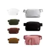 2024 Ny yoga Lulu Belt Chest Wool Fleece Bag Fashion Designer Kvinna utomhus Sport Midja Väskor Kvinnor Crossbody Fanny Pack Wallet Nylon Portable Luluteddy Bag 159