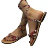 Sandals Womens Scarpe 2024 perizoma Casual Daily Women Banda stretta Colori misti Lace-up alla caviglia con H240509